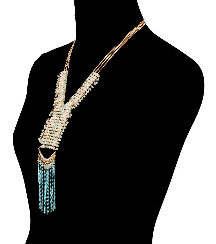 Beads Drop Necklace Set