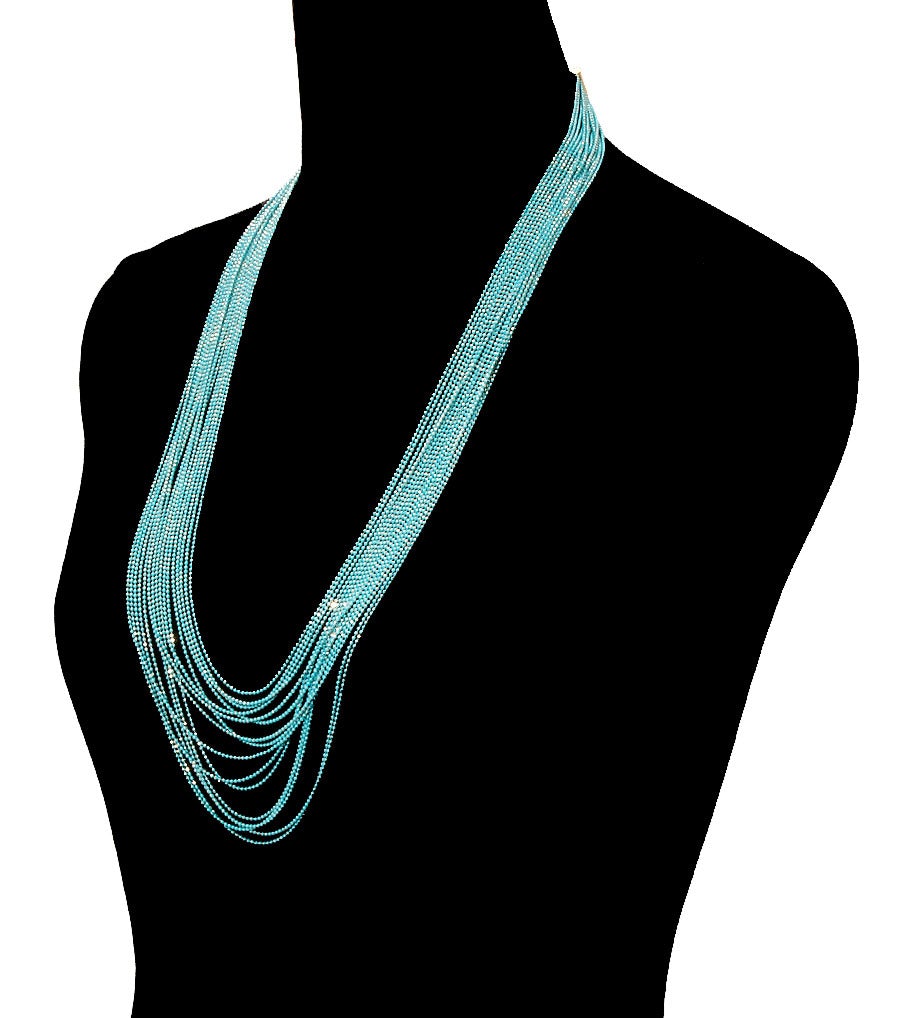 Colored Chain Necklace Set