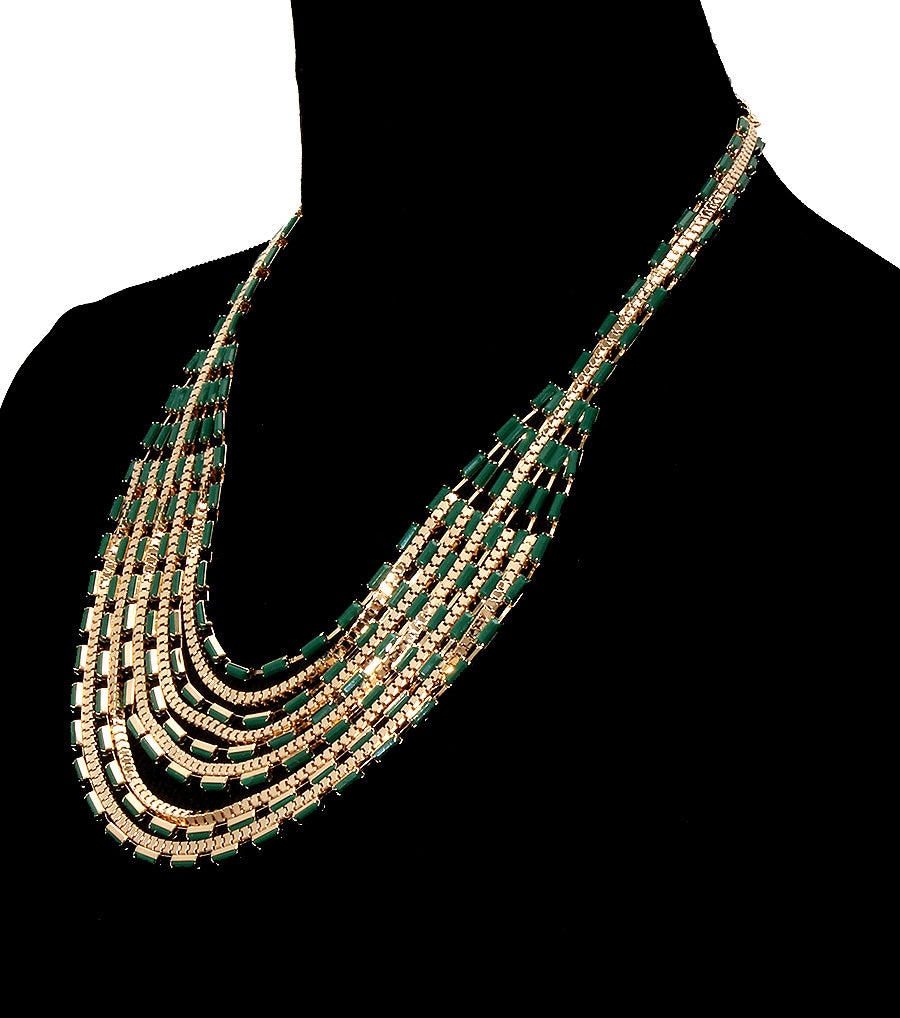 Beads Metal Necklace Set