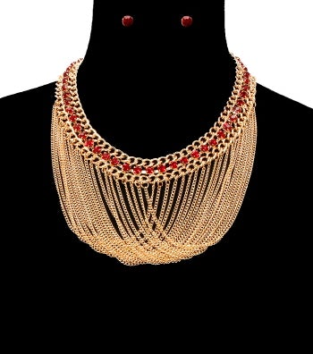 Chain Layered Necklace Set