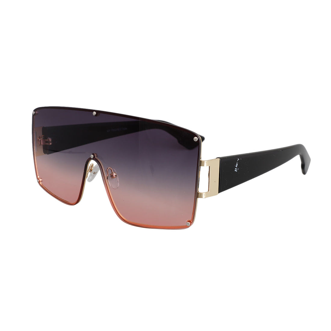 Pink Gradient Square Visor Sunglasses