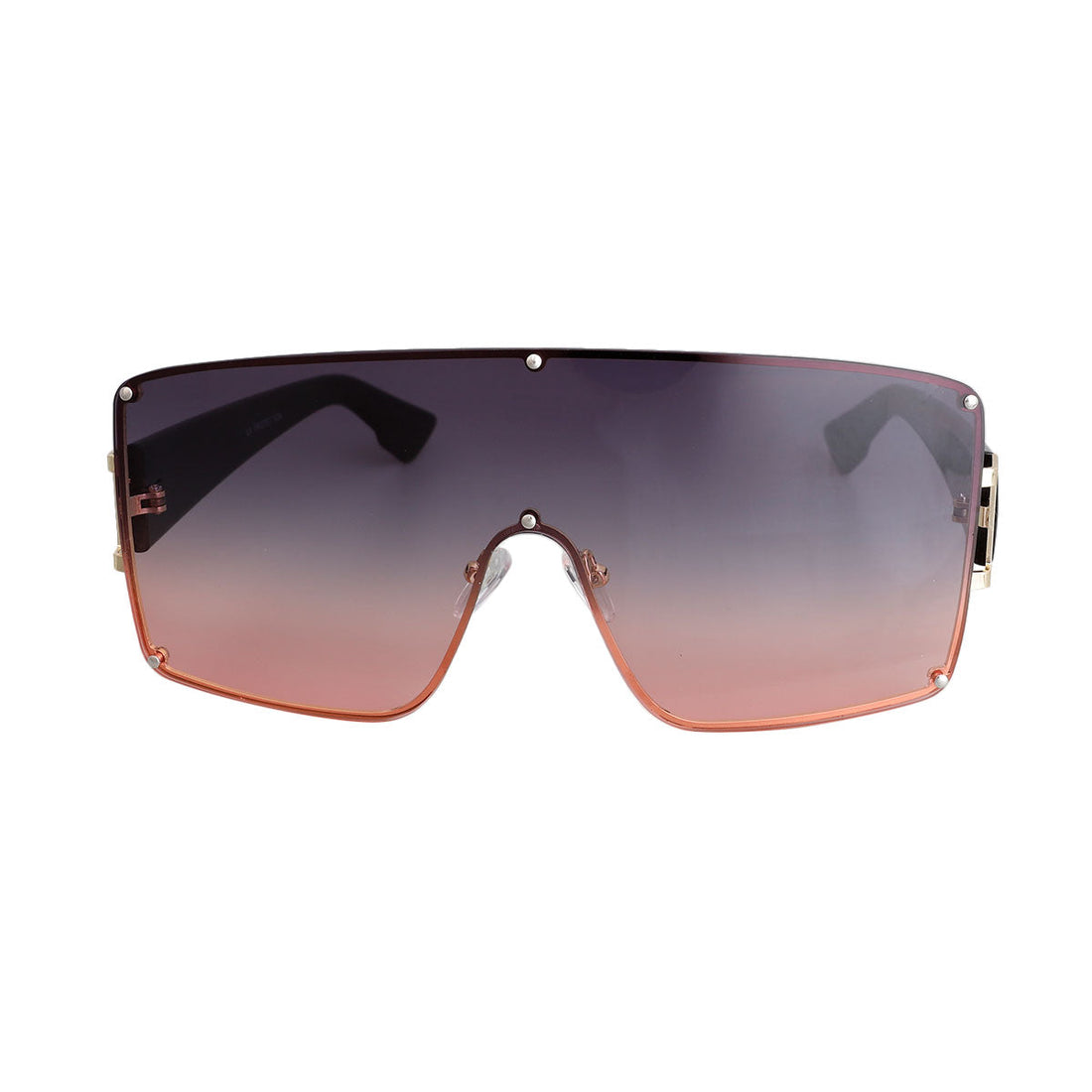 Pink Gradient Square Visor Sunglasses