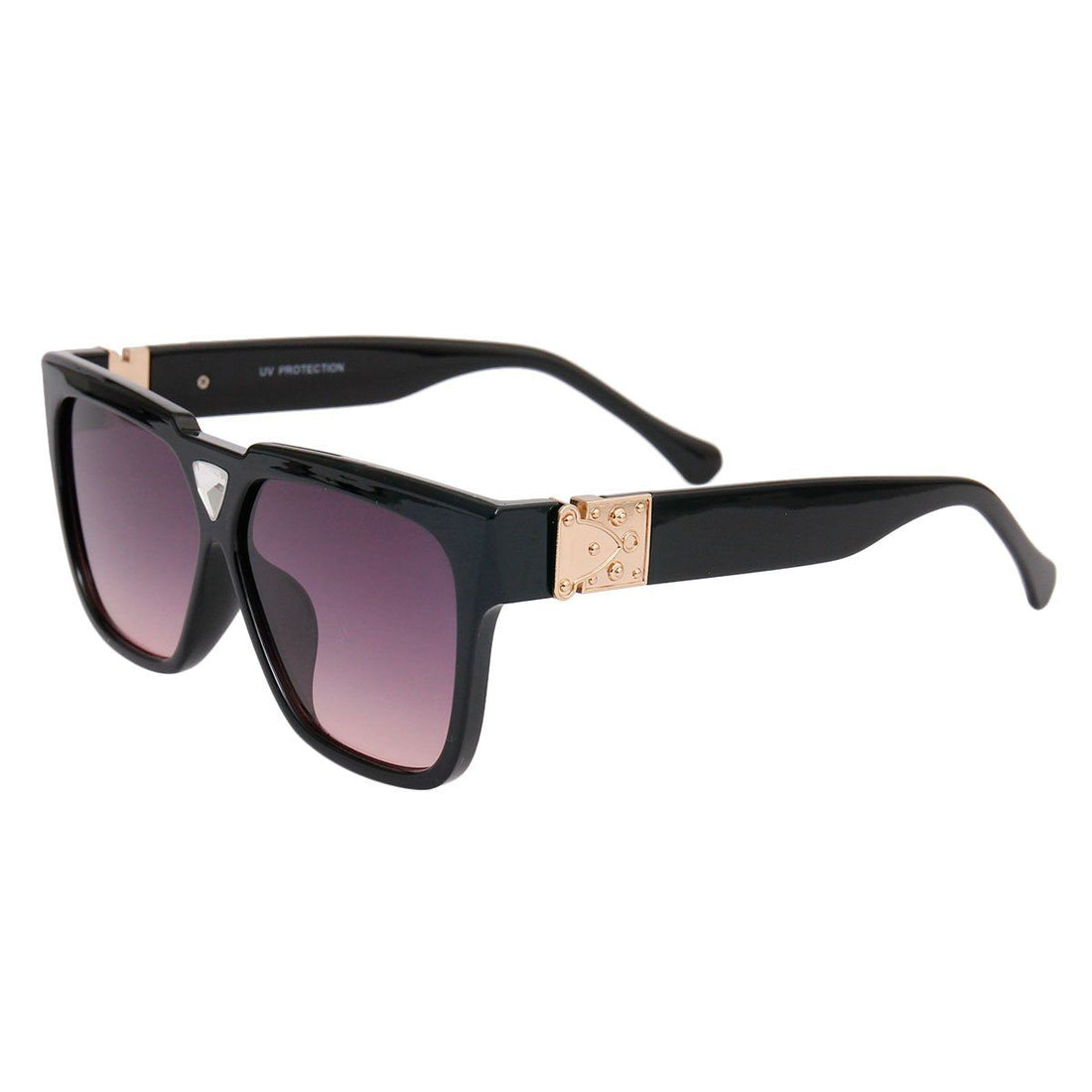 Louis Vuitton Style Trillion Crystal Pink Lens Sunglasses