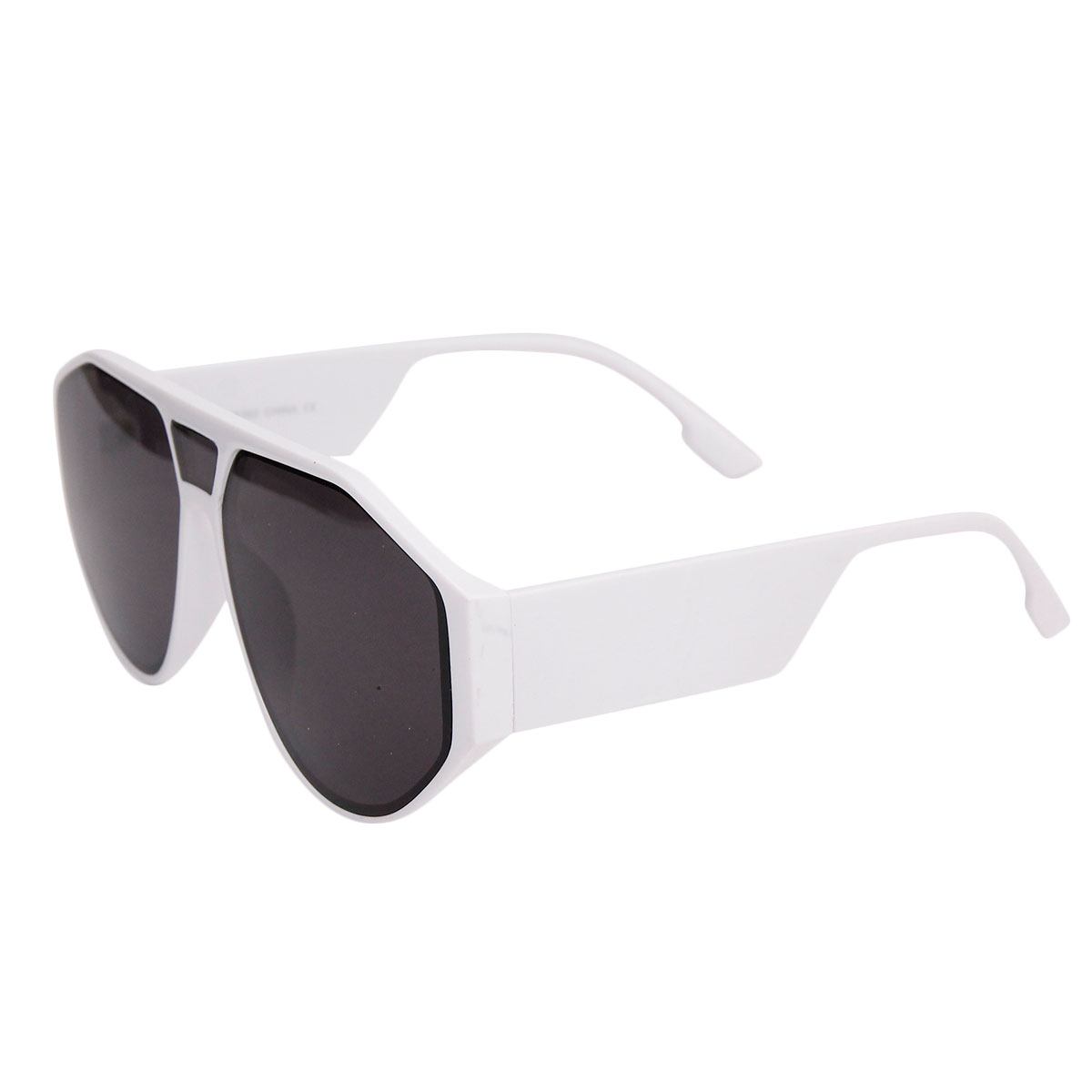 80's White Rounded Sunglasses