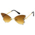 Brown Butterfly Shaped Lens Sunglasses