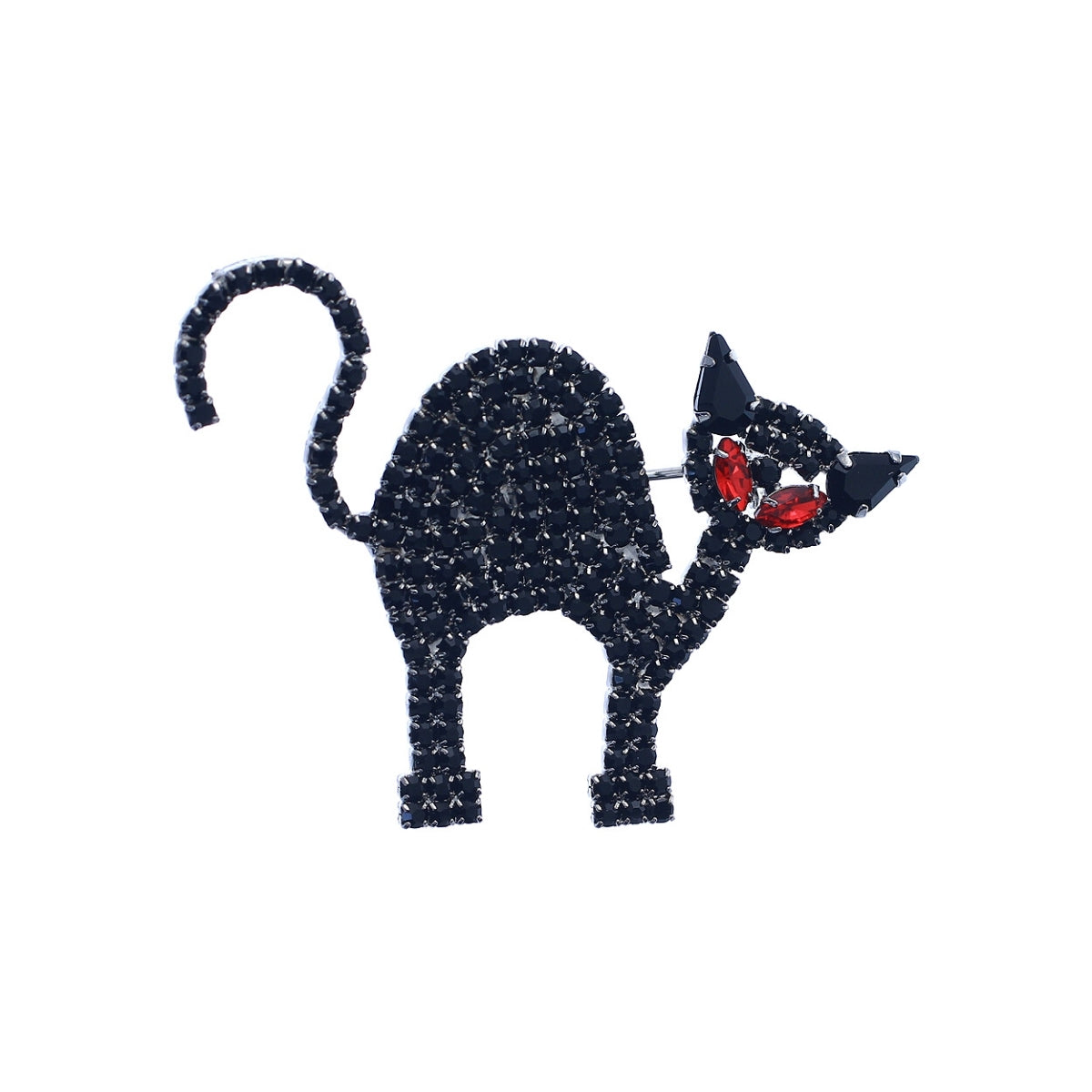 Black Cat Halloween Pin