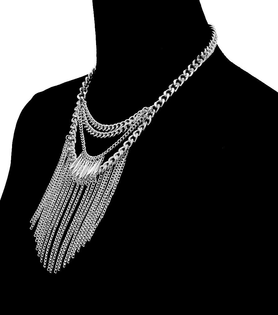 Metal Drop Necklace Set