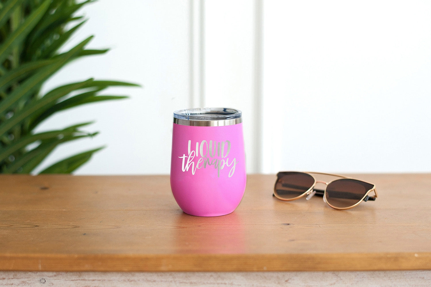 Liquid Therapy Pink 12oz Insulated Tumbler