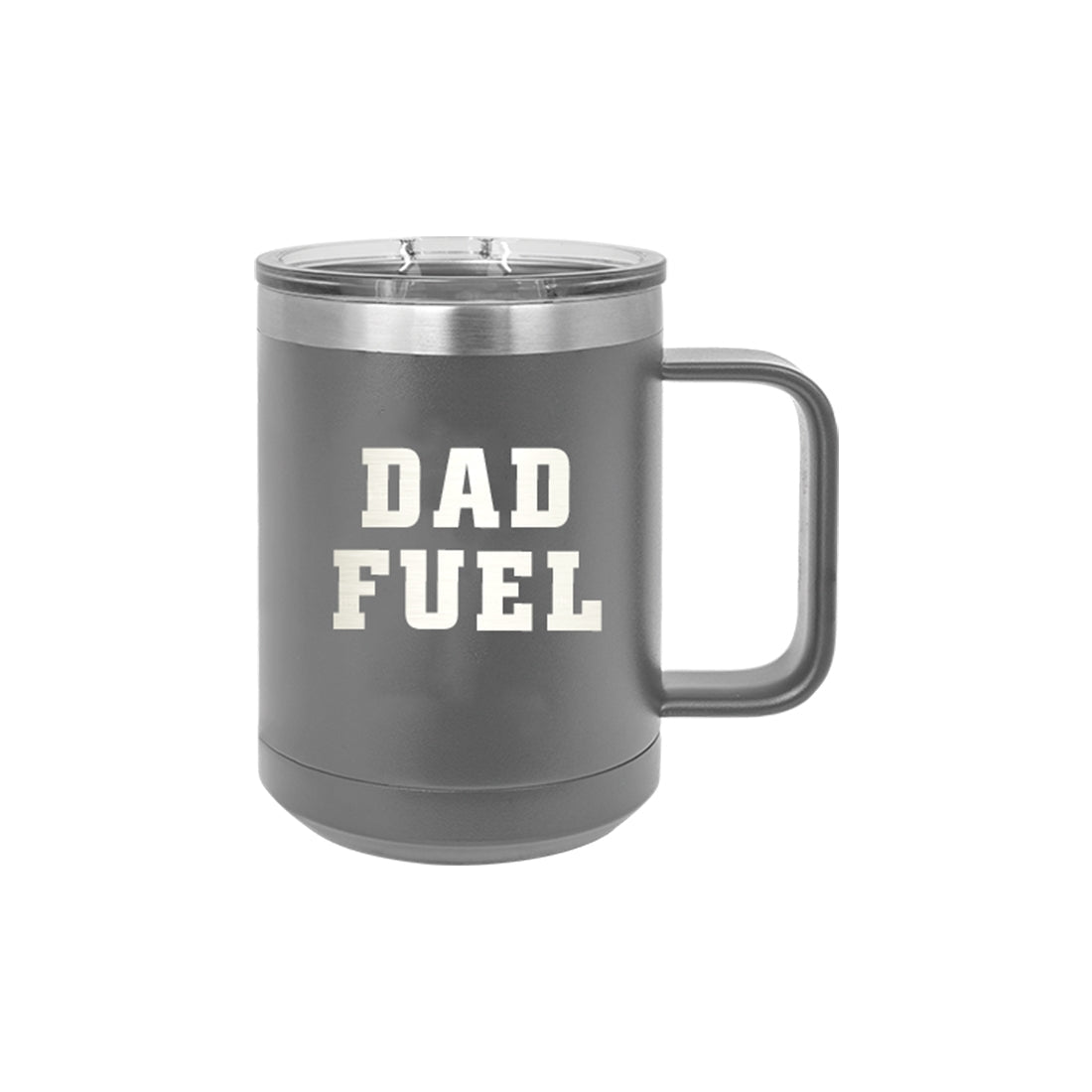 Dad Fuel Grey 15oz Insulated Mug