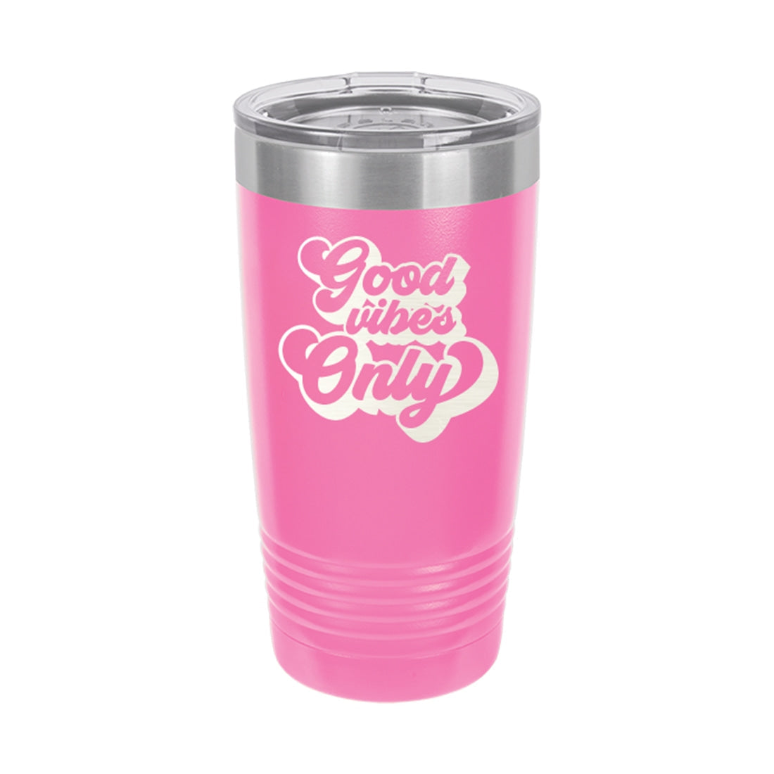 Good Vibes Only Pink 20oz Insulated Tumbler