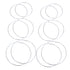 Silver Jumbo Hoop 3 Pcs Set