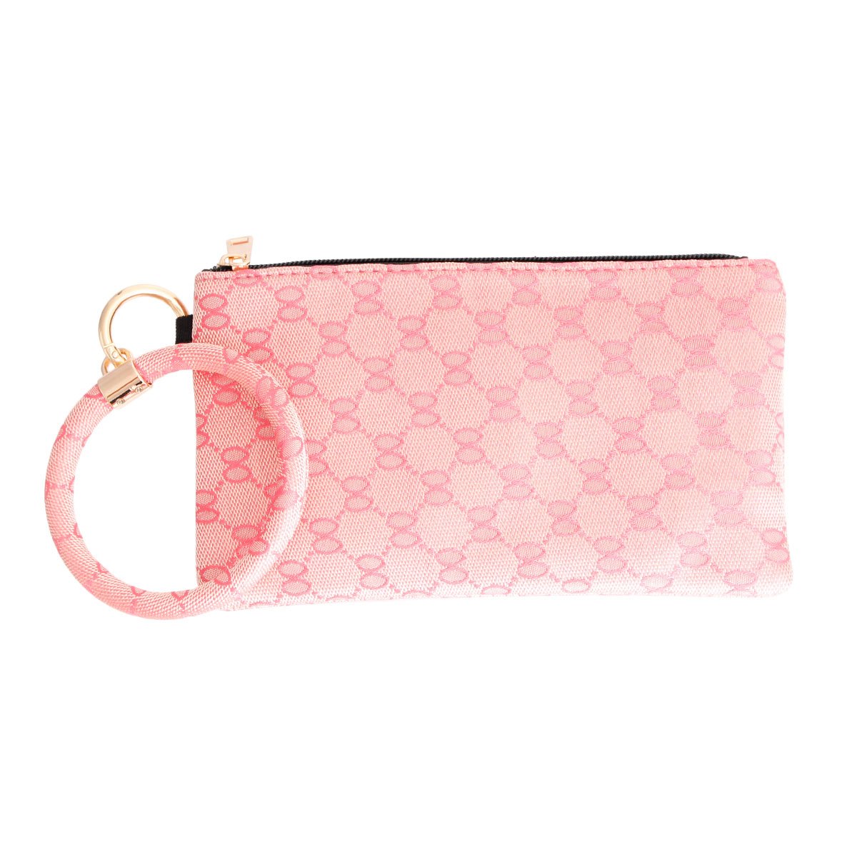 Designer Pink Woven Bracelet Clutch