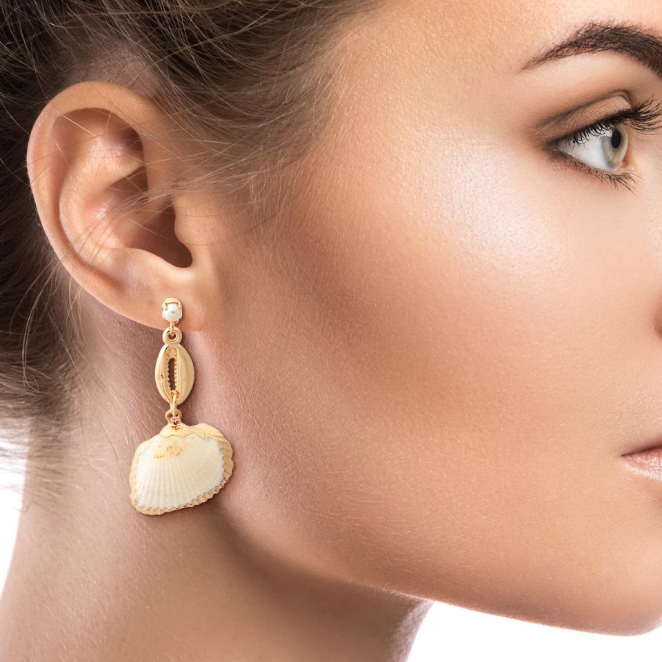 Sea Shell Drop Earrings