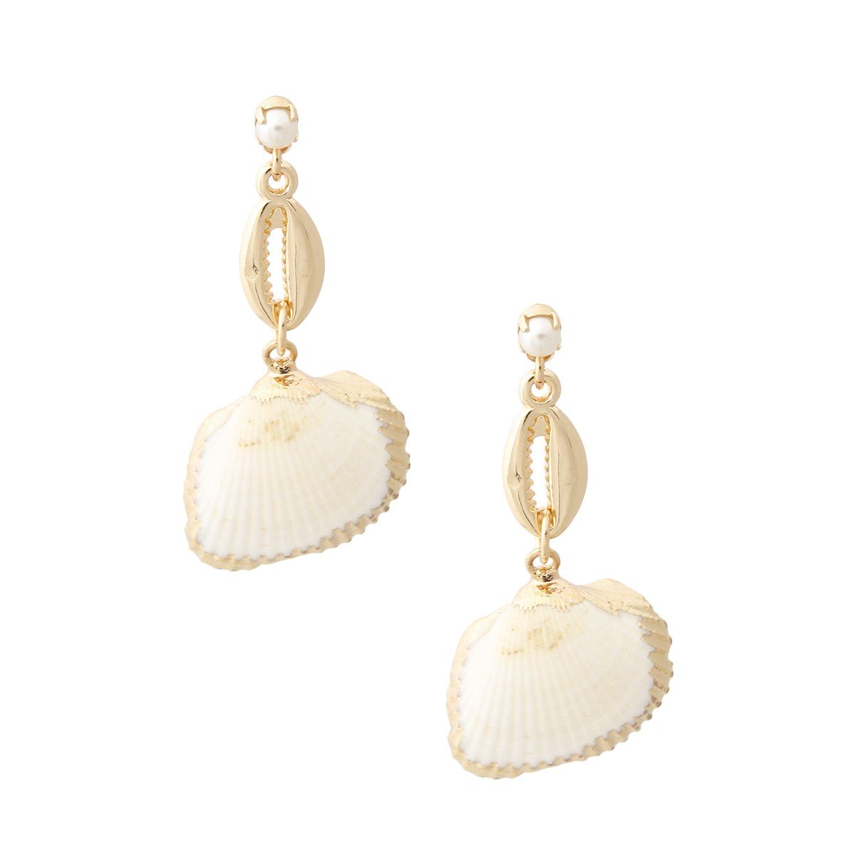 Sea Shell Drop Earrings