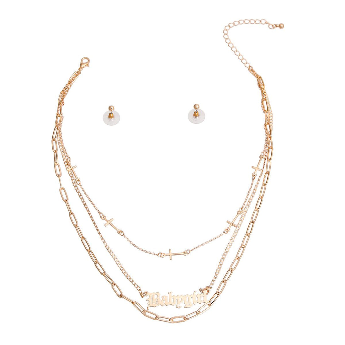 Baby Girl 3 Layer Chain Necklace