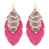 Pink Snakeskin Earrings-Earrings-Get Me Bedazzled