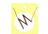 M Gold Initial Necklace-Necklaces-Get Me Bedazzled