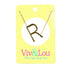 R Gold Initial Necklace-Necklaces-Get Me Bedazzled