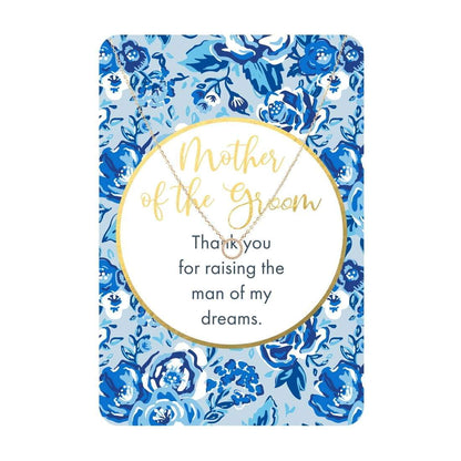 Mother of the Groom Keepsake Necklace Card-Necklaces-Get Me Bedazzled